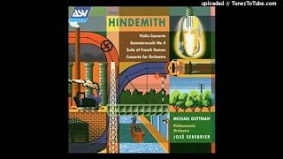 Paul Hindemith  Suite of French Dances for small orchestra after Gervaise 1948 publ 1958 [upl. by Yrakcaz479]