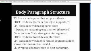 Writing a Timed Argument Essay [upl. by Intihw]