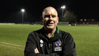 Congleton 2 Northwich Victoria 0 Post match chat with Vics manager Steve Pickup 261223 [upl. by Dorreg]