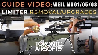 WELL MB01MB05MB08 Limiter removal and Upgrades Airsoft 101 Guide  TorontoAirsoftcom [upl. by Rosamund]