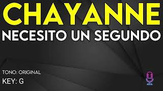 Chayanne  Necesito Un Segundo  Karaoke Instrumental [upl. by Eyot]