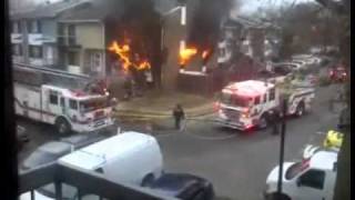 Fairfax VA fire with Flashover [upl. by Farman]