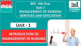 BSC  431  Introduction to Management in Nursing [upl. by Joshua]