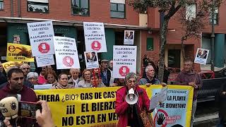 Protesta contra la planta de biogás en Castropodame [upl. by Davon]