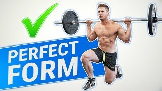 How To Reverse Barbell Lunge  3 GOLDEN RULES GLUTES QUADS amp HAMSTRINGS [upl. by Oknuj]