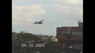 3 Concordes landing at Heathrow one after the other in 2003 [upl. by Lasley]