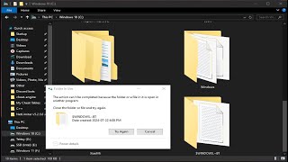 Easily Remove Stubborn Folders Quick method with CMD  Delete Windows install temp folder [upl. by Ereynihc447]