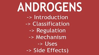 Androgens Introduction Classification Regulation Mechanism Uses amp Side Effects [upl. by Genevra129]