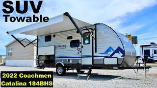 Really Small Travel Trailer RV  2022 Coachmen Catalina 184BHS [upl. by Wulf]