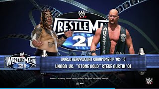 WWE 2K24 FULL MATCH — Umaga vs Stone Cold Steve Austin — WWE Title Match [upl. by Adnorat]