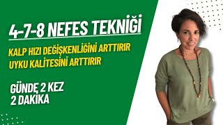 478 Nefes Tekniği  Kalp hızı değişkenliğini arttırır uyku kalitesini arttırır [upl. by Malvie]