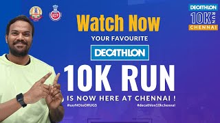 DECATHLON 10KM RUNNING  CHENNAI MARATHON 2023 [upl. by Inig]