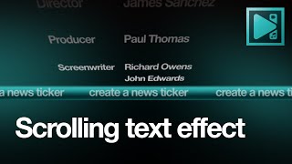 How to make horizontal or vertical scrolling text  VSDC Free Video Editor [upl. by Kendall]