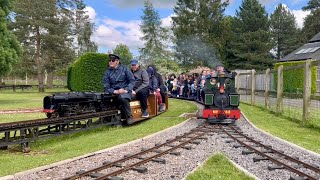 Cutteslowe Park Miniature Railway Oxford Bank Holiday running 27th May 2024 [upl. by Joost]