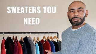 The 7 Types Of Sweaters Every Man NeedsMy Sweater Collection [upl. by Nonnahc]