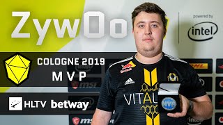 ZywOo  HLTV MVP by betway of ESL One Cologne 2019 [upl. by Dulcia348]