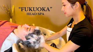 ASMR I went to FOREIGNER FRIENDLY head spa in Fukuoka Japan Soft Spoken [upl. by Entwistle]