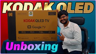 KODAK 50 inch QLED Ultra HD 4K Smart Google TV With Dolby Atmos amp Dolby Vision Unboxing amp Review [upl. by Ahsinwad]