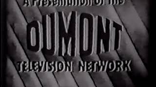 Dumont Television Network NBC 1950 [upl. by Leribag]