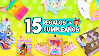 15 REGALOS FÁCILES DE CUMPLEAÑOS 🎂 Manualidades para regalar ✂️ Craftingeek [upl. by Reahard]