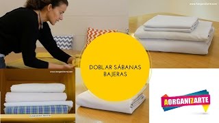 Cómo doblar las sábanas bajeras AorganiZarte [upl. by Kauppi]