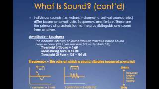 The Fundamentals Of Sound [upl. by Enaj214]