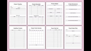 2025 Project Planner Canva Template [upl. by Ruhnke705]