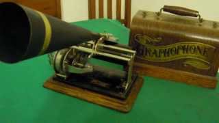 COLUMBIA quotQquot PHONOGRAPH  PHONOGRAPHE COLUMBIA quotQquot  FONOGRAFO COLUMBIA quotQquot1899 [upl. by Reidar]