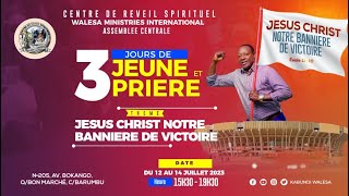 direct  3 JOURS DE JEUNE ET PRIERE VENDREDI 1472023 EV KABUNDI WALESA [upl. by Maryjane670]