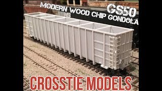 CrossTie Models Norfolk Southern Wood Chip Gondola [upl. by Eednas826]