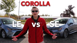 2021 Toyota Corolla LE vs SE  Which trim level is best for you [upl. by Dippold]