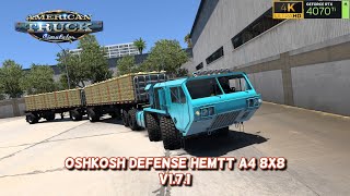 American Truck Simulator 🚛 Oshkosh Defense HEMTT A4 8x8 v171 149x 🚛347 ats [upl. by Prunella701]