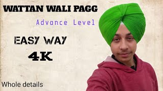 Easy way to tie wattan wali pagg  full tutorialtrending pagg sukhmanbilkhu [upl. by Arihaj]