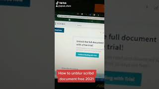 How to unblur scribd document free 2022  How to download any file from srcibd for free 2022 [upl. by Anirbed713]