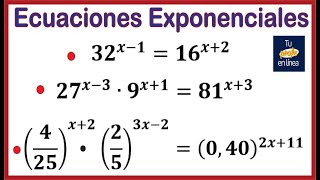 📘TEORÍA DE EXPONENTES 08 Ecuaciones Exponenciales de Primer Nivel [upl. by Georgena449]