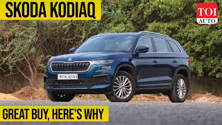 Skoda Kodiaq Review Best SUV in segment in India  TOI Auto [upl. by Alla]