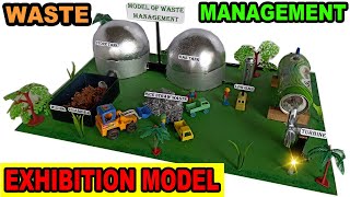 MODEL OF WASTE MANAGEMENT  WORKING EXHIBITION MODEL  PROJECT SOLUTION [upl. by Oriana992]