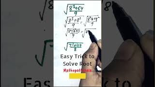 Square Root of a Fraction  Simplifying square root squareroot fraction simplifying square root [upl. by Avram]