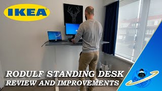 IKEA Rodulf Standing Desk  1 Month Review and Modifications WATCH BEFORE YOU BUY [upl. by Simson613]