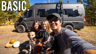 Taking the WHOLE FAM Camping  Colorado Van Camping  Aspens in the Fall [upl. by Wauters227]