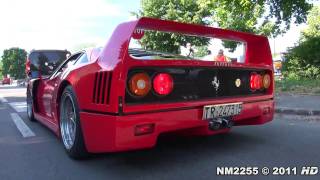 Ferrari F40 Loud Sound with Backfiring [upl. by Dustie]