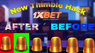 New 100 working thimble hack thimble background color hack 1xbet 1xhack workinghack1xbet [upl. by Tlevesoor]