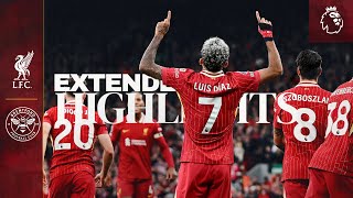 Extended Highlights Liverpool 20 Brentford  Luis Diaz amp Mo Salah at Anfield [upl. by Comfort]