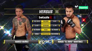 FFC 66 MARCO MUÑOZ vs RENZO EL RAYO MARTÍNEZ  Fusion Fighting Championship ESTELARES [upl. by Gnagflow544]