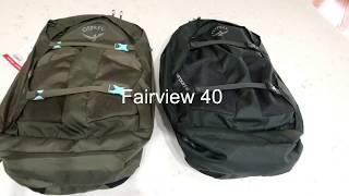 Osprey Fairview 40 and Farpoint 40 Comparison [upl. by Verlie222]