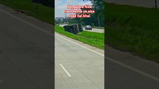 Bangalore me Gadi palta diya puri road chod ke kkrroadking accident shorts viralvideo [upl. by Yecnahc]