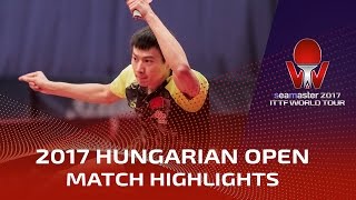 2017 Hungarian Open Highlights Zhou Yu vs Liam Pitchford R32 [upl. by Melentha673]