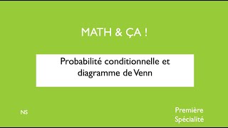 Probabilité conditionnelle et diagramme de Venn [upl. by Yong649]