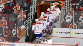 NHL 17  Montreal Canadiens vs Philadelphia Flyers  Gameplay HD 1080p60FPS [upl. by Meeks387]