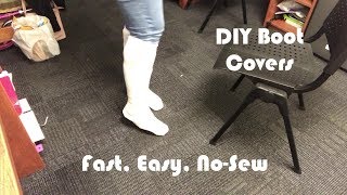 Easy NoSew DIY Boot Covers [upl. by Ijies]